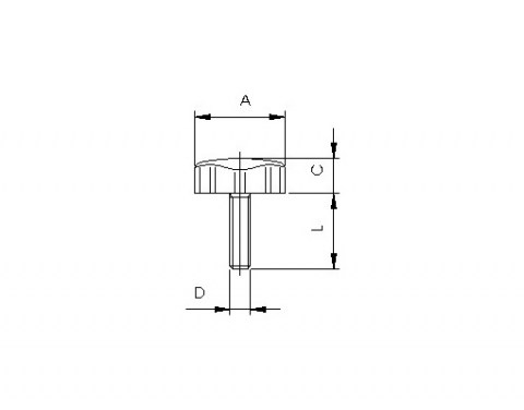 Sterngriff VEP - Technische Zeichnung | Kuala Kunststofftechnik GmbH